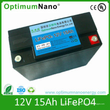 Großhandels-LiFePO4 12V 15ah Roller-Batterie mit BMS